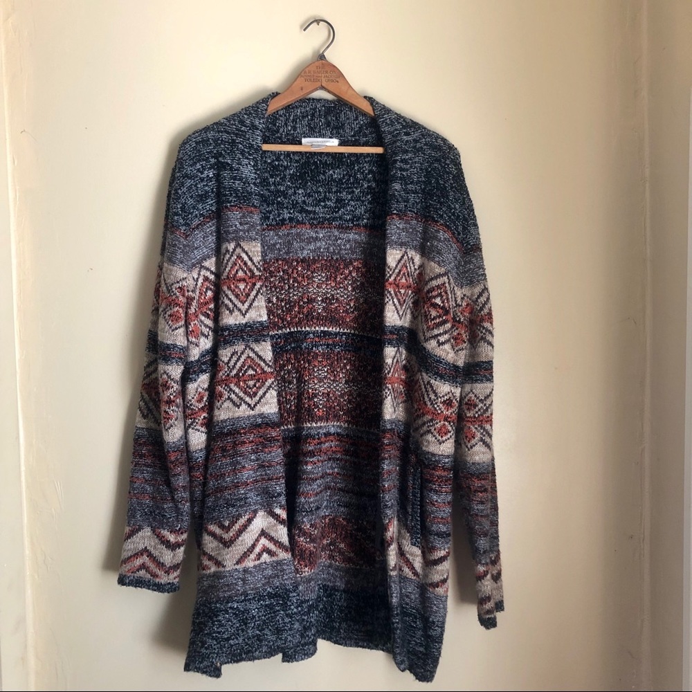 Christopher & Banks Open Knit Cardigan w/ Pockets